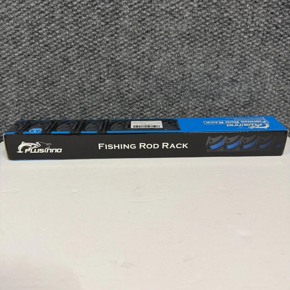 PLUSINNO V9 Fishing Rod Rack  Vertical Wall Mounted Holder for 9 Rods NEW SEALED